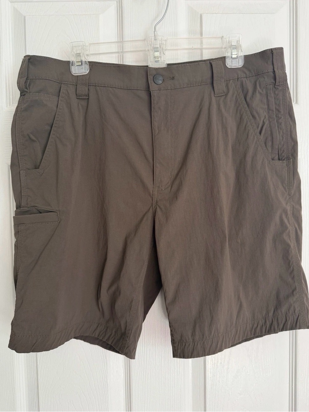 Carhartt Mens Rugged Flex Relaxed Fit Canvas Work Shorts Tan Size 36 Workwear